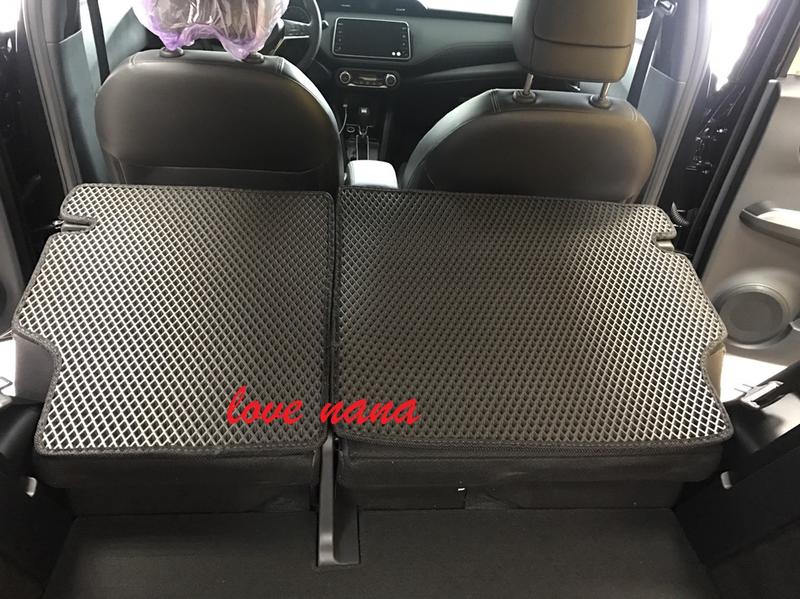 [[娜娜汽車]] 日產 2018 kicks 專用 後廂 椅背 防水墊 2件分離式