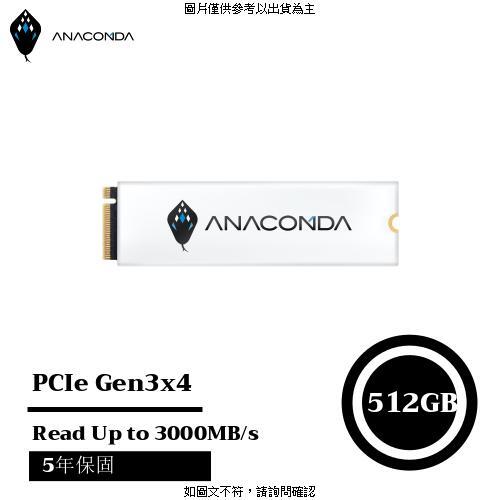巨蟒 ANACOMDA巨蟒 PCIe Gen3x4 NVMe SSD固態硬碟 I3  [全新免運][編號 W54214]