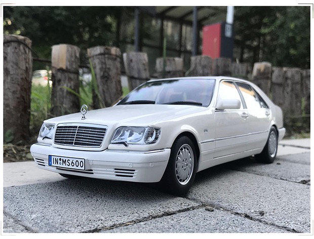 1/18 Mercedes BENZ S600 V12 W140 奔馳 1990 大水牛 白色