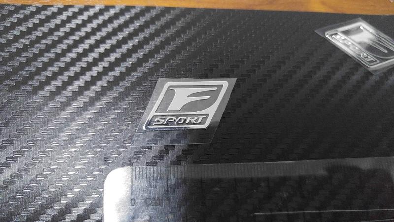 Lexus F-SPORT 金屬貼標 方形字標.FSPORT.IS.ES.GS.NX.RX