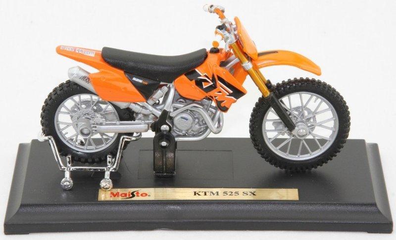 【KTM摩托車模型】KTM 525 SX 橘色 越野機車模型 Maisto 美馳圖 1/18精品車模
