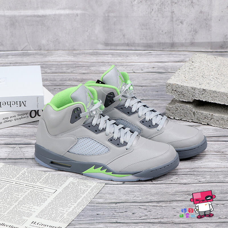 球鞋補習班NIKE AIR JORDAN 5 RETRO GREEN 3M反光AJ 復古灰綠DM9014