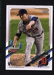  2021 Topps Opening Day #123 Tarik Skubal Detroit