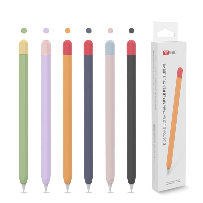 Apple Pencil 第二代專用 矽膠保護筆套 - 撞色款