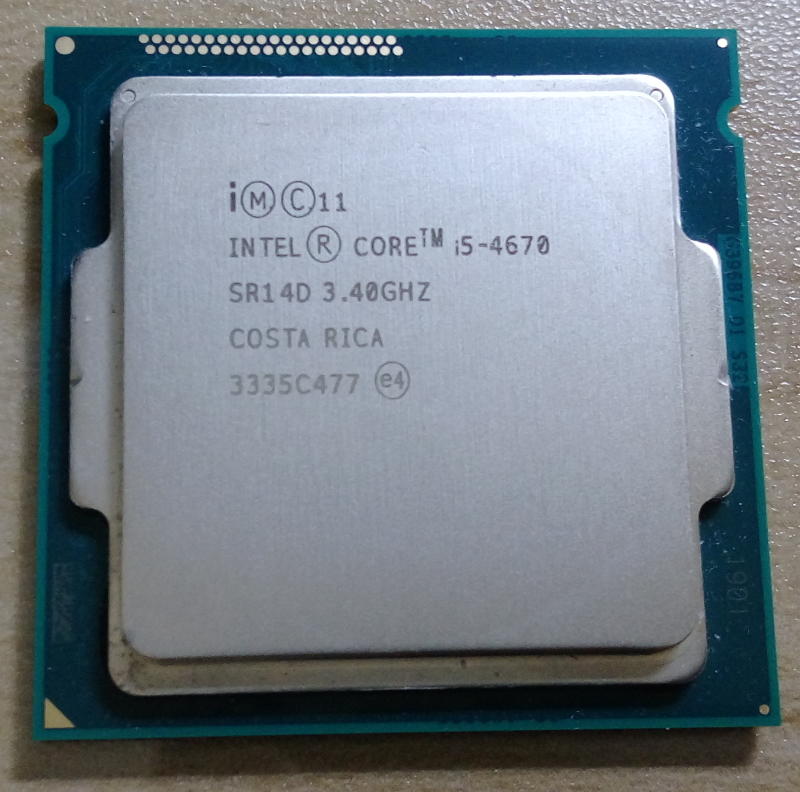 Intel core 四代 i5-4670K CPU (1150 腳位)