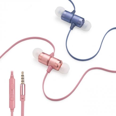 E-books S96 鋁製磁吸音控入耳式耳機 磁吸式耳機 音控耳機 鋁製耳機 耳機 有線耳機