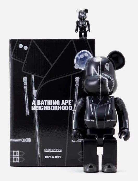 潮流本舖》Neighborhood x BAPE Be@rbrick Bearbrick 聯名400% & 100