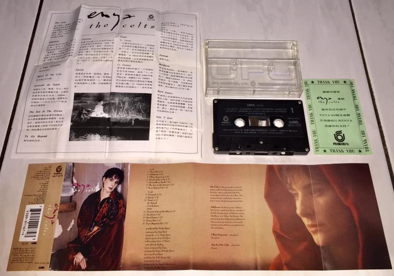 Enya 1992 The Celts Taiwan Edition Cassette Tape Promo Card