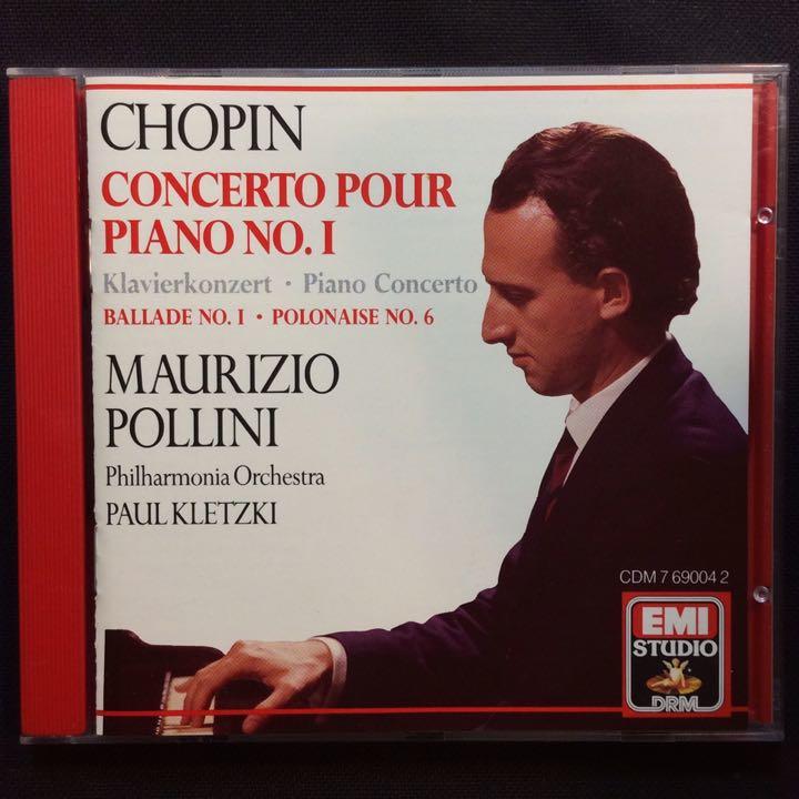 企鵝三星/Chopin蕭邦-第一號鋼琴協奏曲 波里尼/鋼琴 1987年罕見EMI西德全銀圈01版