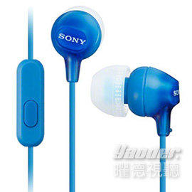 【曜德↘狂降】SONY MDR-EX15AP 藍色 支援智慧型手機接聽通話 ★超商免運★送收納盒★