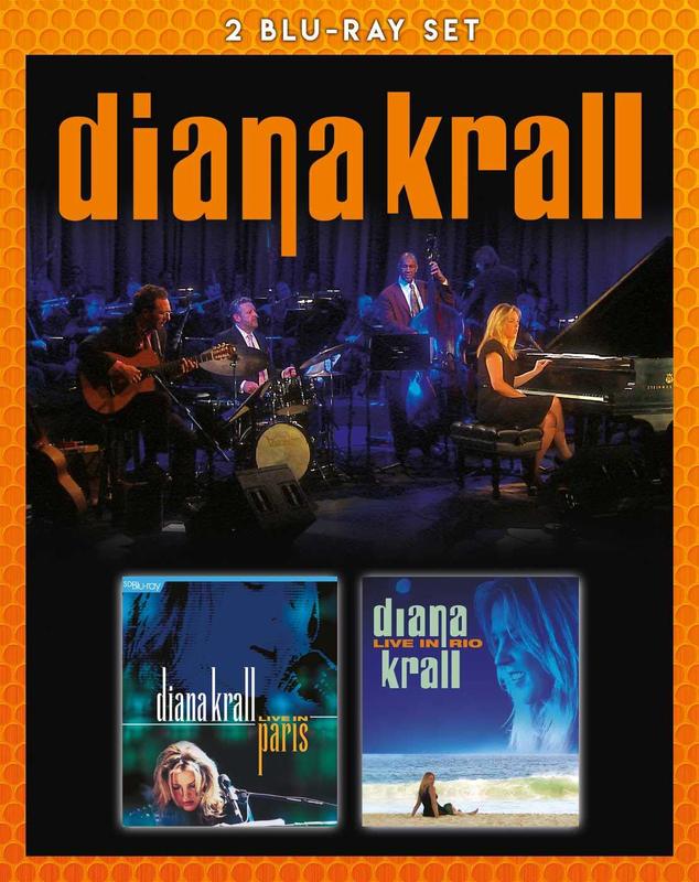 正版藍光2BD《戴安娜克瑞兒》／Diana Krall - Live in Paris & Live in Rio全新未