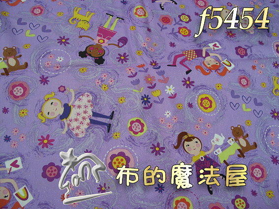 【布的魔法屋】(7折)f5454小女孩系列進口布(拼布布料/拼布材料/手工藝材料/可作拼布包包.拼布用品)