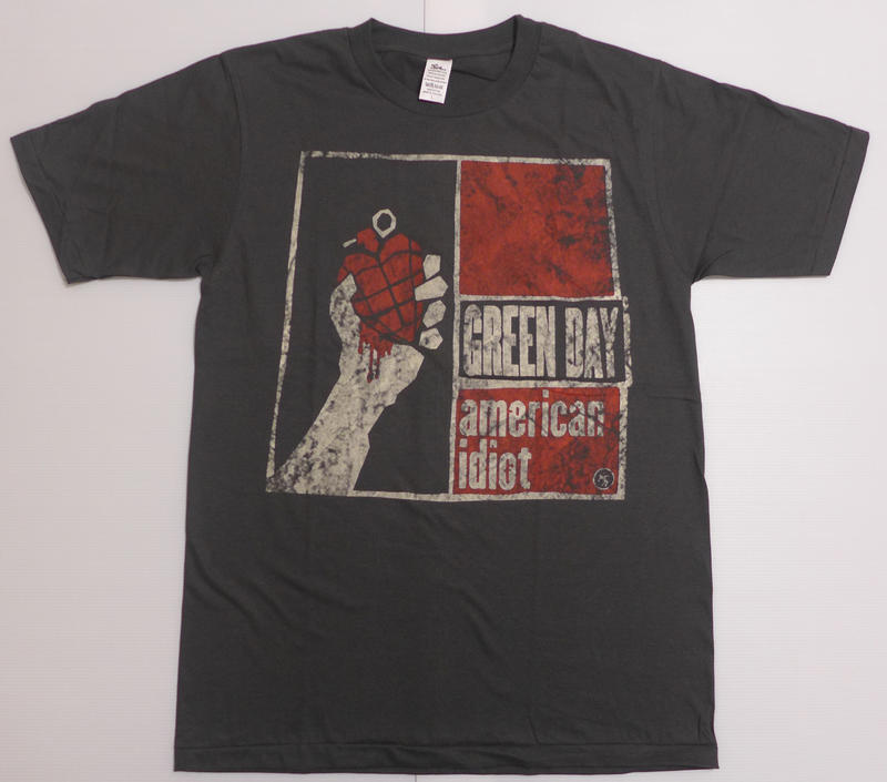 【Mr.17】 Green Day 年輕歲月合唱團 刷舊復古搖滾T恤 短袖樂團T-SHIRT (BR065)