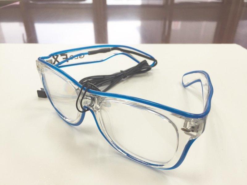發光衍射眼鏡 Clear Ultimate,Blue wire