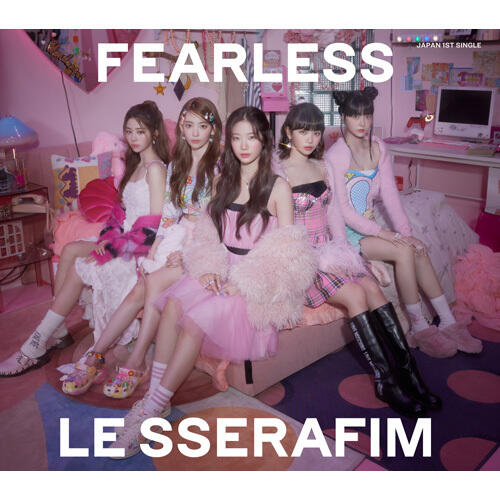 JB代購環球音樂商店特典LE SSERAFIM 1st單曲「FEARLESS」(初限盤A、B