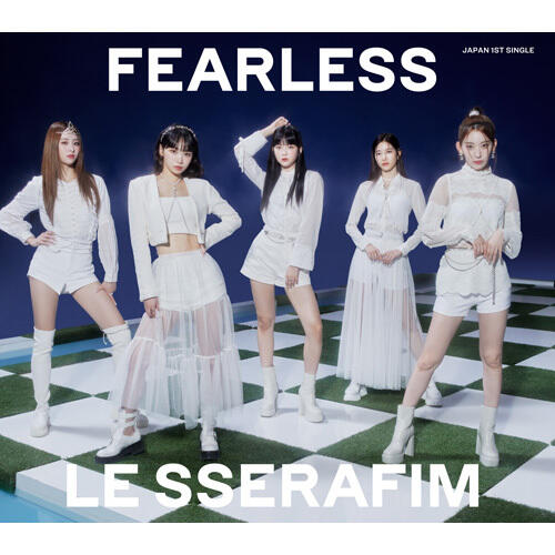 JB代購環球音樂商店特典LE SSERAFIM 1st單曲「FEARLESS」(初限盤A、B