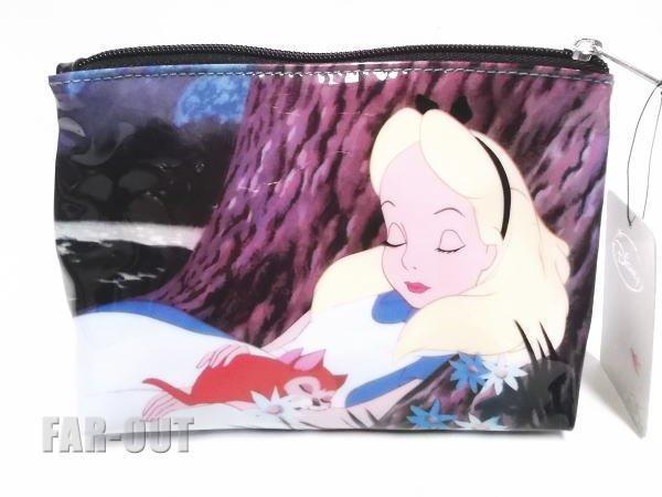 ♥-§ 日本樂天熱賣 迪士尼 愛麗絲夢遊仙境 睡覺 Alice 唯美可愛 小物包 化妝包 手拿包 筆袋 收納袋  §-♥