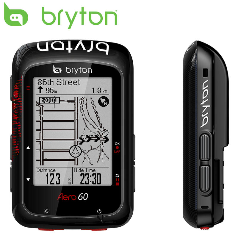【12期0利率】Bryton Aero 60E GPS自行車記錄器 主機+空氣動力延伸座