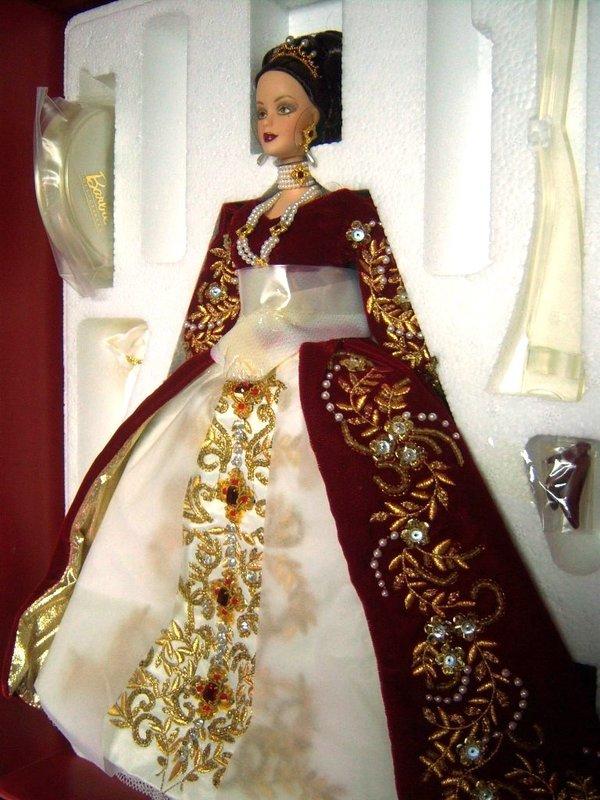 【小梅西】 Faberge Imperial Splendor Barbie 紅絲絨女皇 收藏型 芭比