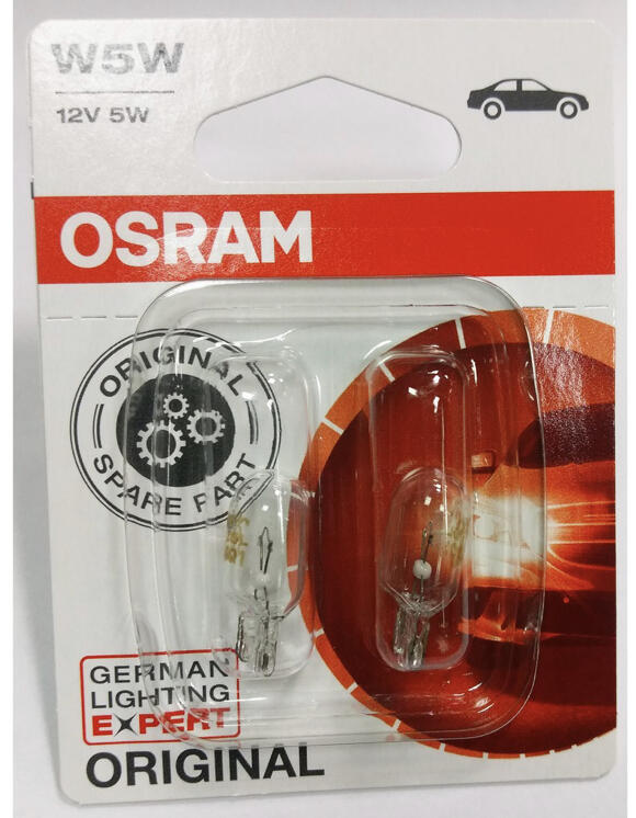 【晴天】OSRAM 2825 2827 T10 12V 5W W5W 中炸彈 黃光 原廠光 邊燈 牌照燈 儀表板燈