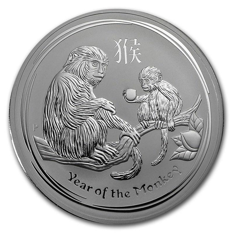 [代購]澳洲 2016 年 生肖 猴年 1 KG (1000 g) 普鑄銀幣 Perth Mint