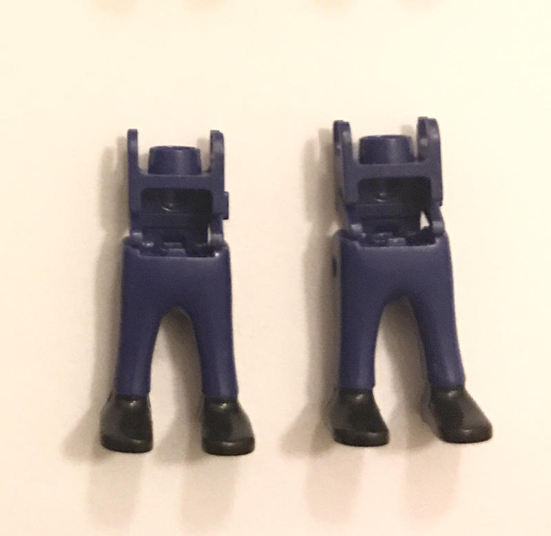 Playmobil 摩比 小孩下身腿 深藍紫褲 零件配件