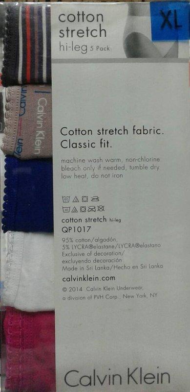 Calvin Klein ck 進口女彈性內褲 三角褲 單件 XL