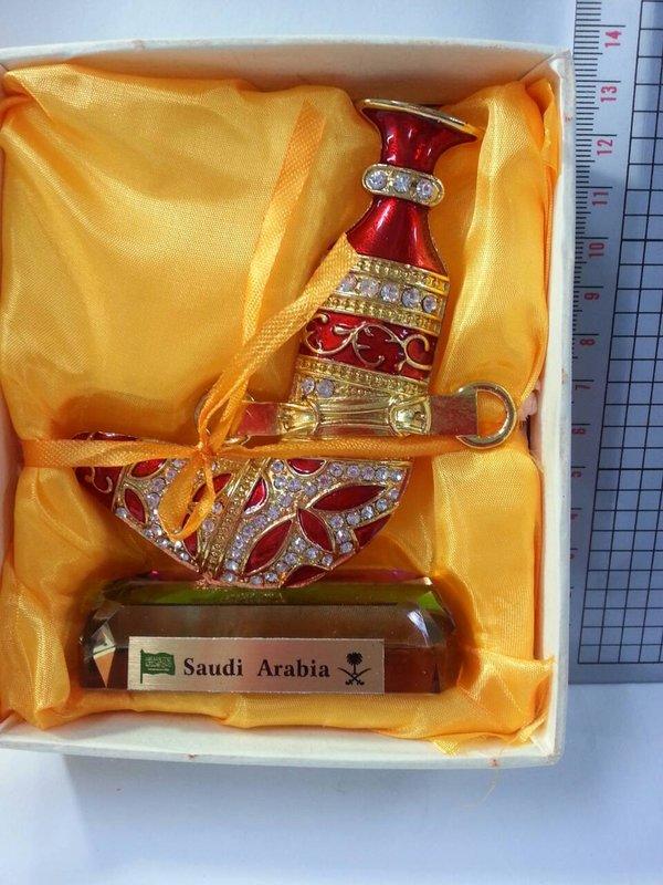 沙烏地阿拉伯 裝飾品小刀 紀念品 鑲鑽
