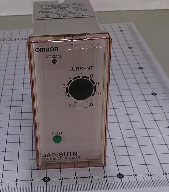 OMRON SAO-SU1N 電流感測控制器  SENSOR CURRENT 100/110/120VAC 繼電器 工業控制料件 電控電機實習 