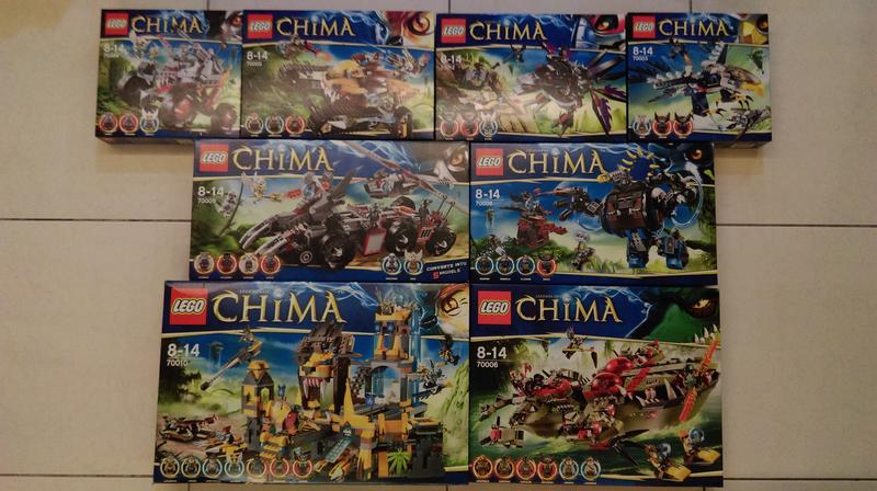 Lego 70003~70005&70006&70008&70009&70010&70012 CHIMA 絕版樂高 合售