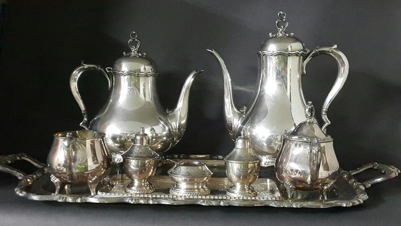 432高檔英國鍍銀壺組 Vintage Silverplate Ornate teapots （皇家貴族精品）