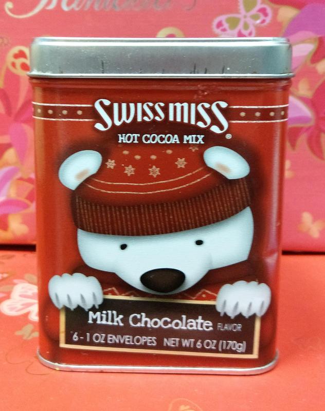 還不錯滴♡♥~F102~2016 SWISS MISS聖誕節可可粉禮盒組〝精美空鐵盒〞牛奶巧克力(紅)~♥♡~111g~