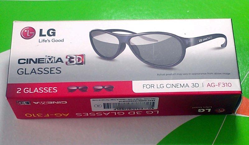 【正LG原廠-非補料品】LG3D電視3D眼鏡 AG-F310  LG3D眼鏡  LG液晶電視3D眼鏡『電視隨機配件-1入裝』AGF310