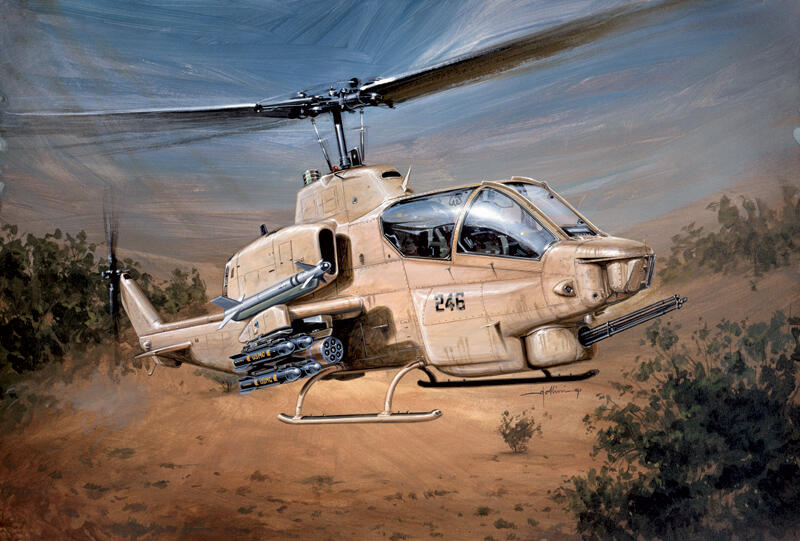 缺貨 我國主力超級眼鏡蛇 ITALERI 1/48 AH - 1W SUPER COBRA #0833′
