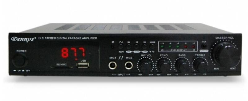 Dennys 藍牙多媒體擴大機 AV-273BT USB/FM/SD/MP3 搭配SP-5300喇叭效果最佳-【便利網】