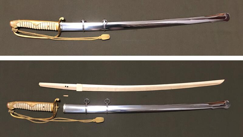 軍用品][原品] 二戰日本陸軍十九年式尉級軍刀裝具含正緒(日軍舊軍刀 