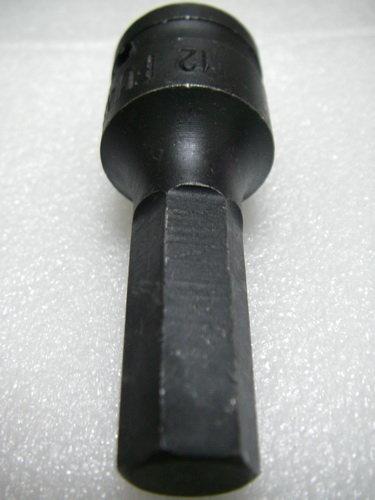 YT（宇泰五金）正台灣製1/2"(4分)氣動六角凸頭套筒12mm/頂級鉻鉬鋼製造/比黑鋼更耐用