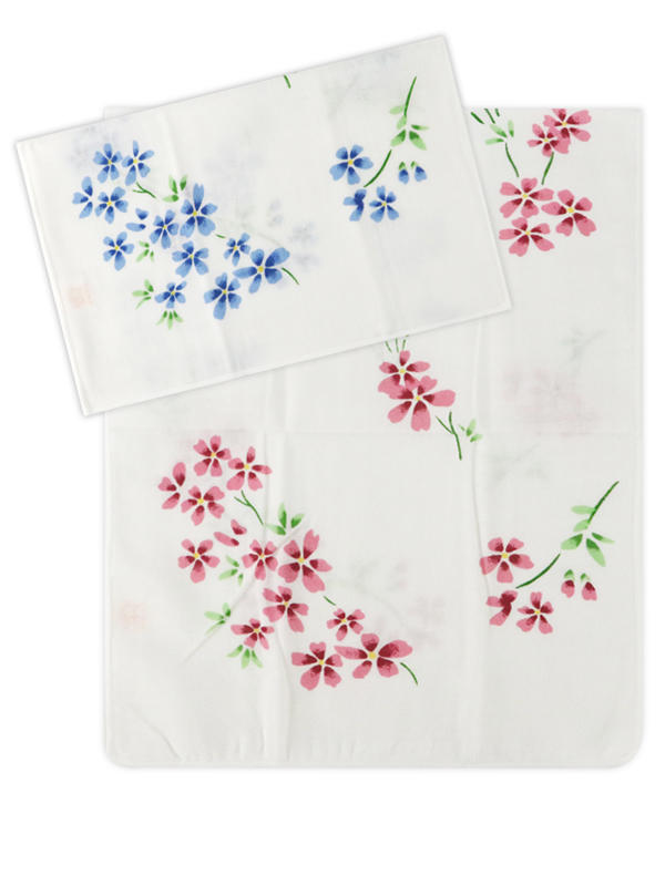 TSF301 D0028 花朵 運動巾 圍巾 雙層紗布長巾 雙星 公司貨 Gemini 多用途 絨易購