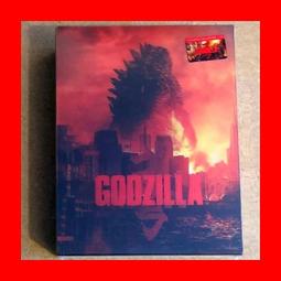 【AV達人】【BD藍光3D】哥吉拉3D+2D雙碟鐵盒雙面幻彩紙套幻彩磁貼(2D台灣繁中字幕)Godzilla