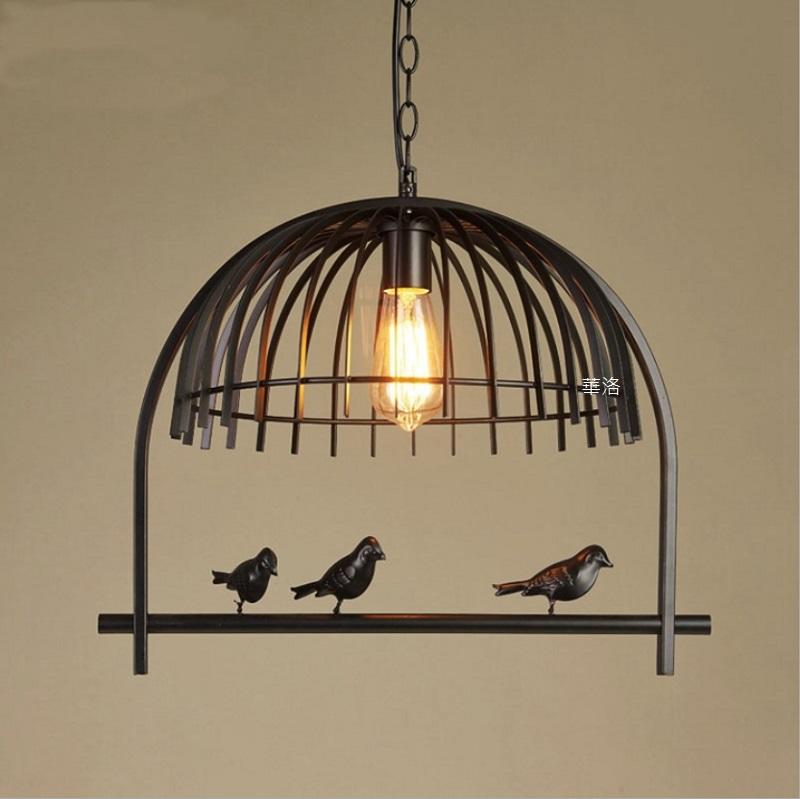 美式風格小鳥吊燈~悠閒鳥造型燈具單顆僅1500元~含st64-led燈泡款D7003-1