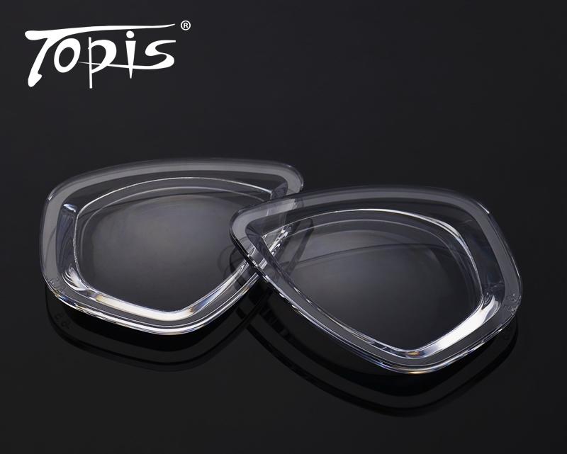【旅遊生活】台灣 TOPIS M2011 樹脂近視鏡片(一對) 塑膠鏡片 度數 浮潛面鏡 潛水面鏡 浮潛面罩 蛙鏡 兒童