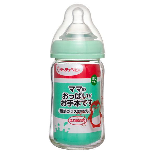 	 CHUCHU啾啾-經典寬口徑玻璃奶瓶160ml【日本製】CHU99445