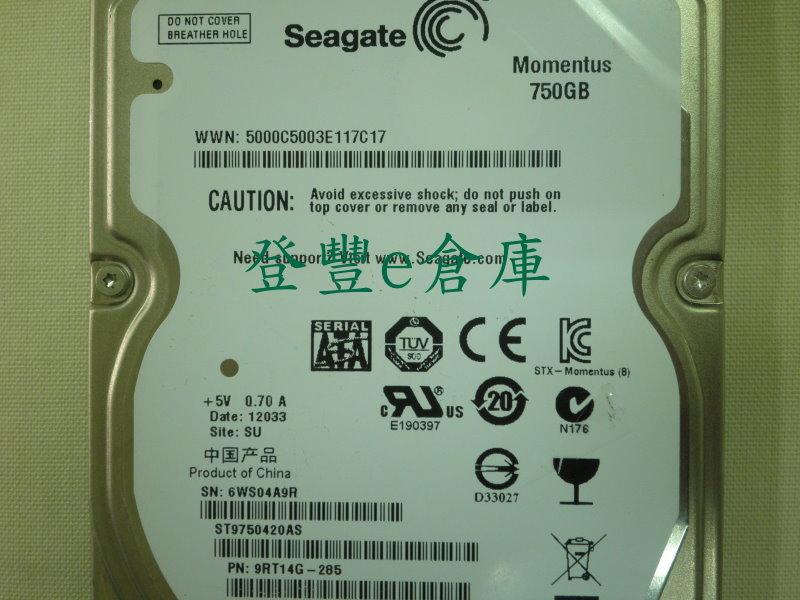 Seagate ST9750423AS 750G 非AFT 【正常】11842h