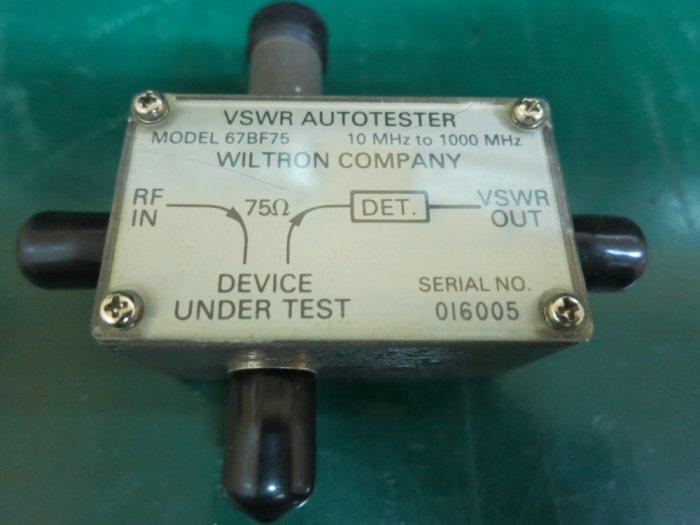 VSWR AUTOTESTER BRIDGE 10MHz-1000MHz 75Ω 電橋 (頻譜分析儀)