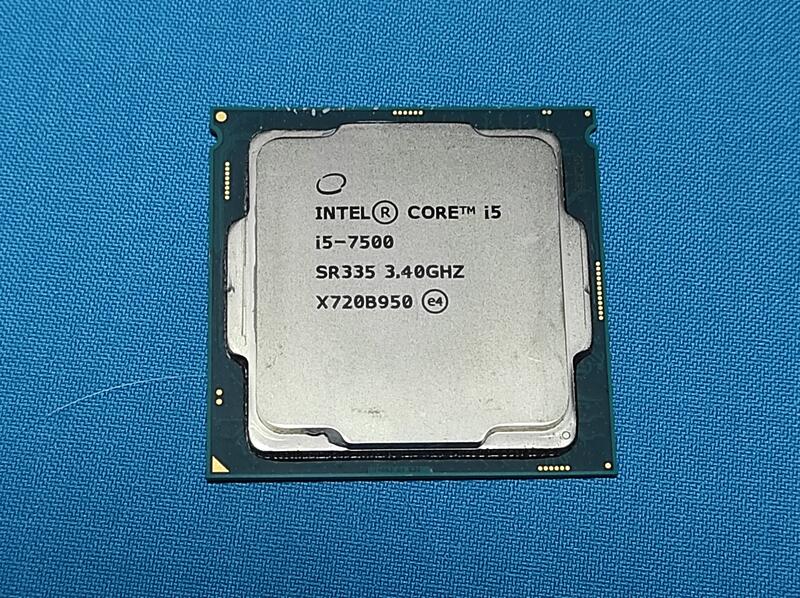 Intel Core i5-7500 3.4G/6M/有內顯/1151腳位正式版第七代CPU 良品