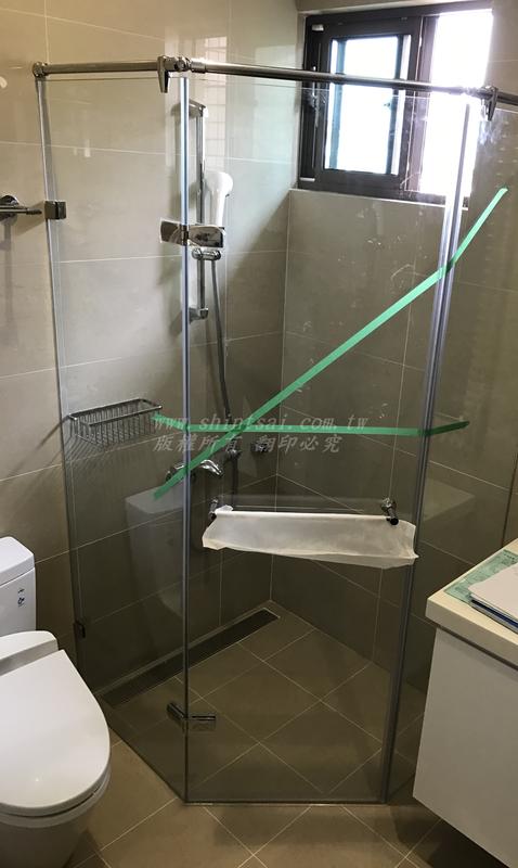 Shintsai玻璃 淋浴間 淋浴拉門 衛浴 品質優乾溼分離 無框五角式淋浴拉門 含丈量、安裝、 限地區含安裝