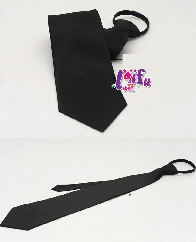 來福領帶，K537領帶布面寬8cm拉鍊領帶寬版領帶免打領帶學生領帶 ，售價170元