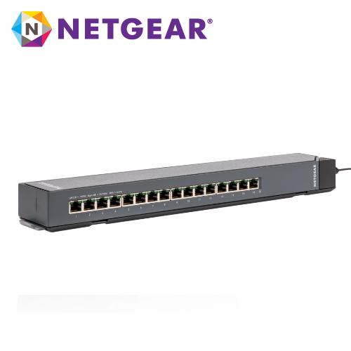 NETGEAR GSS116E 16埠GIGA 1000M 壁掛式集線器 Click Switch