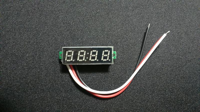 【467】LED 數顯 電壓表頭 DC 0-500V 三線 4位 超高精度 0.28 PCB 0.36