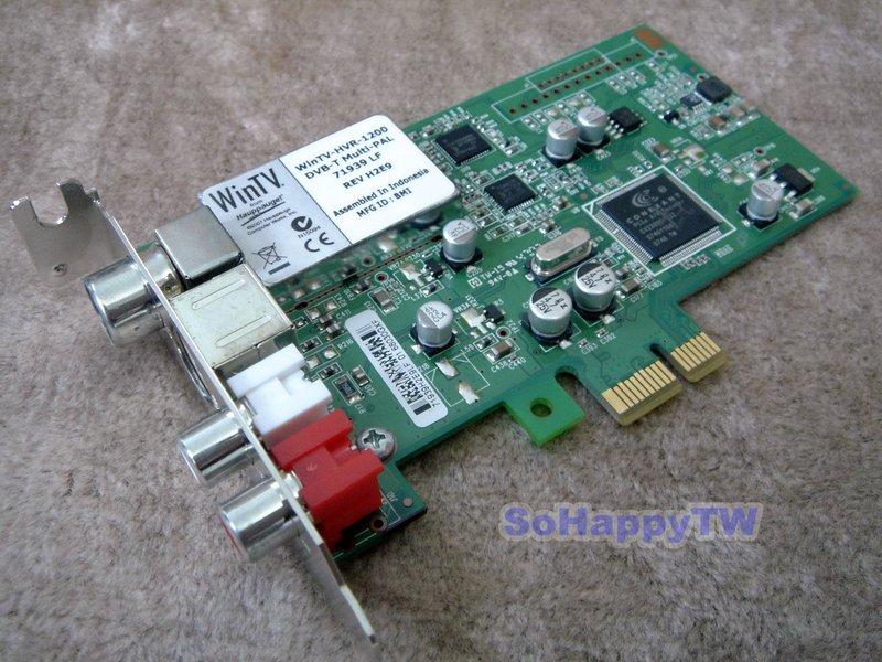 【SoHappyTW賣場】●促●Hauppauge WinTV-HVR-1200 DVB-T Hi HD 數位電視卡 PCI-E 介面 支援 Win7 MCE Low-Profile
